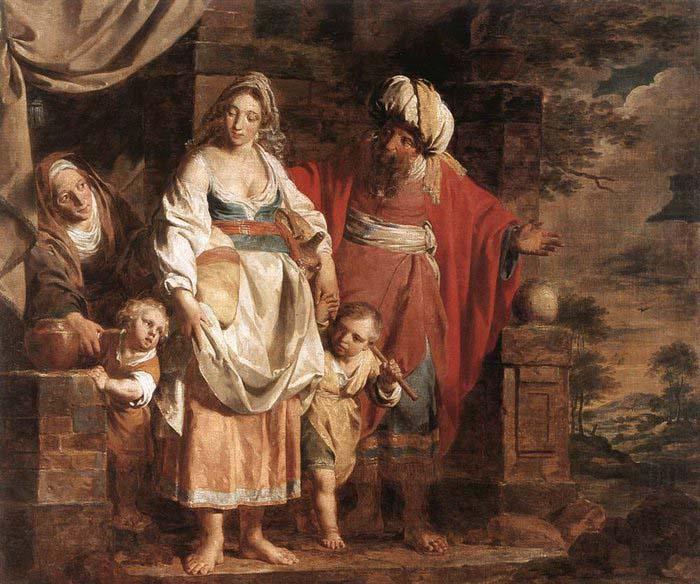 VERHAGHEN, Pieter Jozef Hagar and Ishmael Banished by Abraham china oil painting image